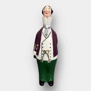 Vintage Mid Century Ceramic Wine Decanter‎ Sommelier Man Japan